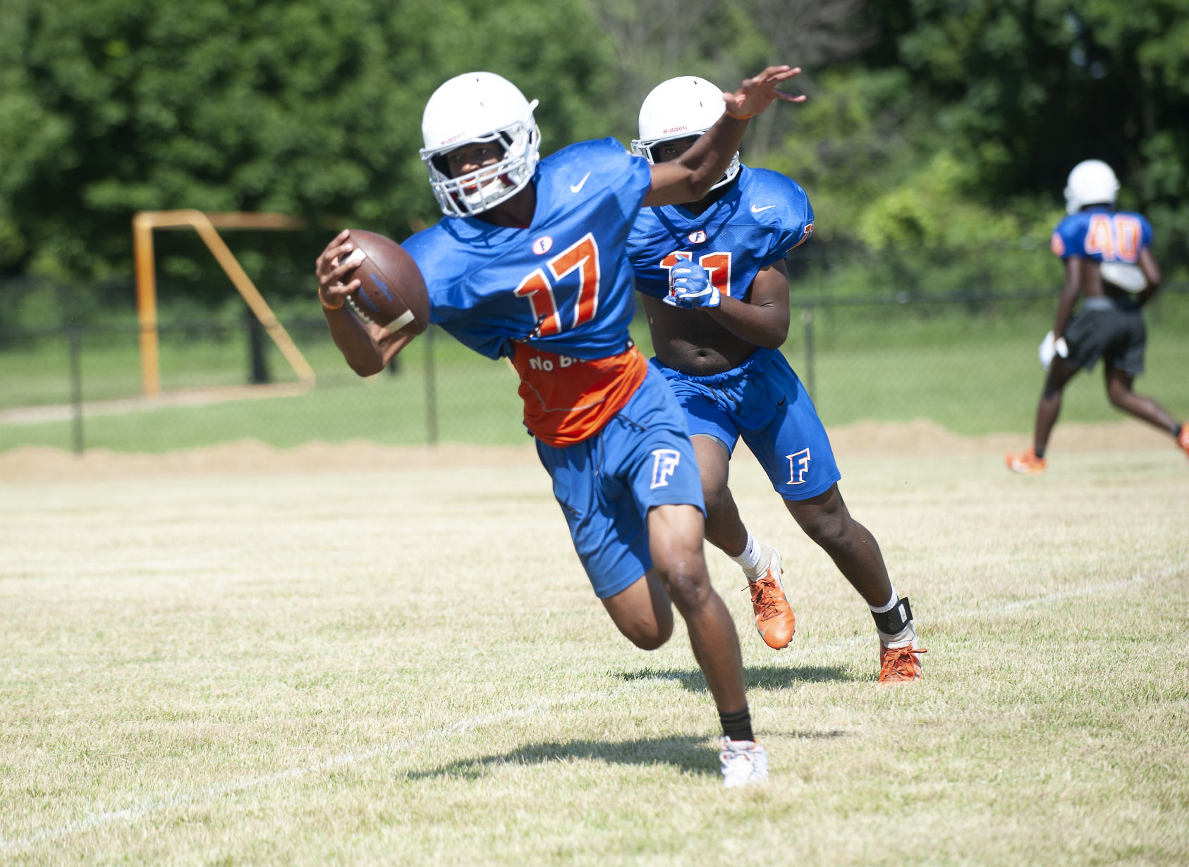 East St. Louis football practice